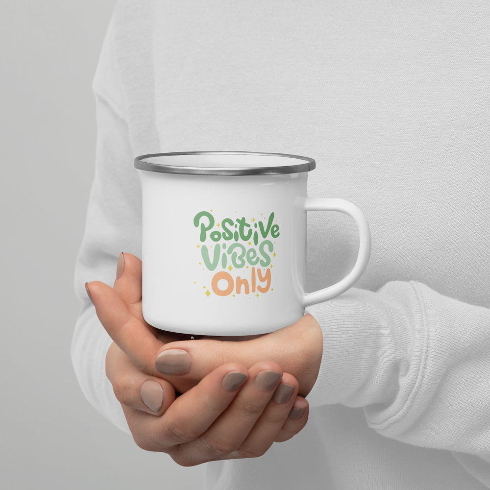 Enamel Mug  "Positive Energy"